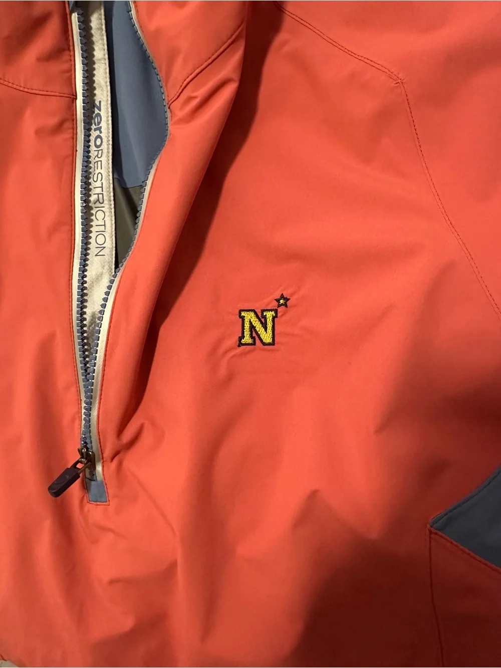 ZR Zero Restriction Golf Pullover Rain Jacket with Quarter Zip - Large